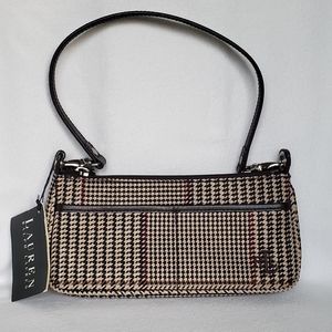 ××SOLD×× Ralph Lauren houndstooth clutch